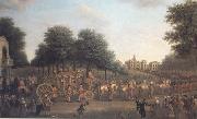 John Wootton George III's Procession to the Houses of Parliament (mk25) oil on canvas